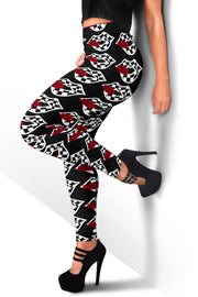 racing checkered Leggings