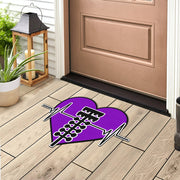 Custom Drag Racing Heartbeat Door Mat