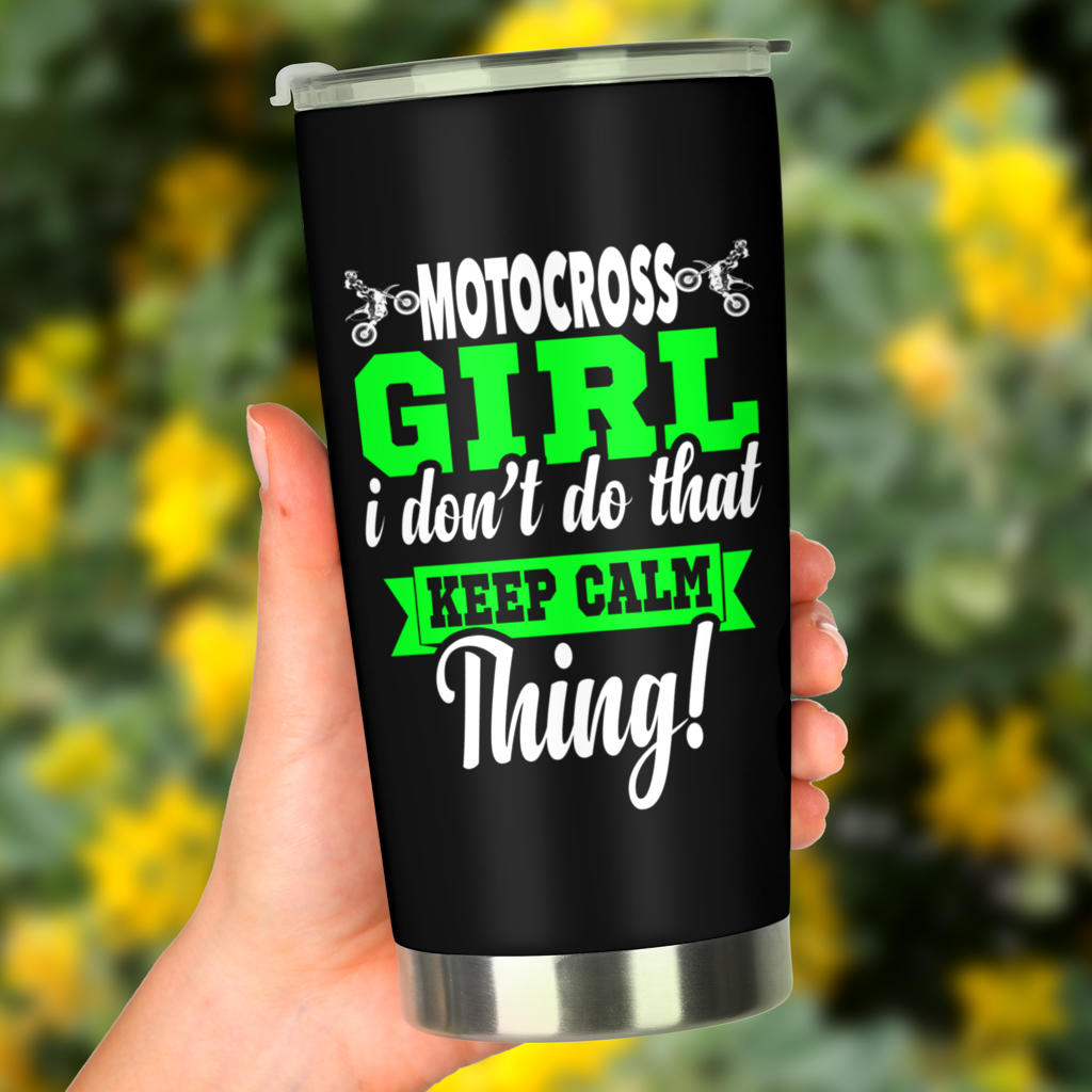 motocross girl tumbler