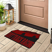 Custom shaped late model door mat
