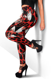 Racing Leopard Checkered Leggings
