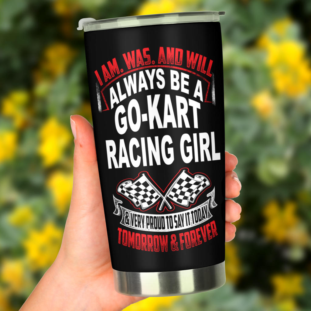 go kart racing tumbler