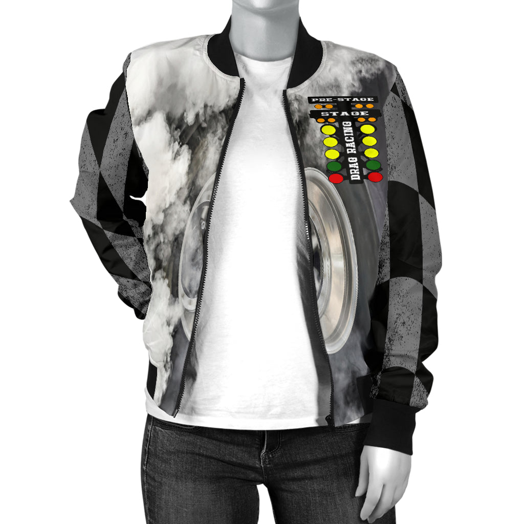 Drag Racing Women's Bomber Jacket