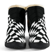 Racing Heart Cozy Winter Boots