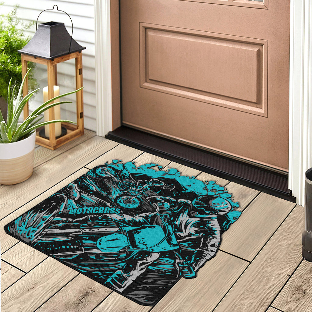 Custom Shaped Motocross Door Mat