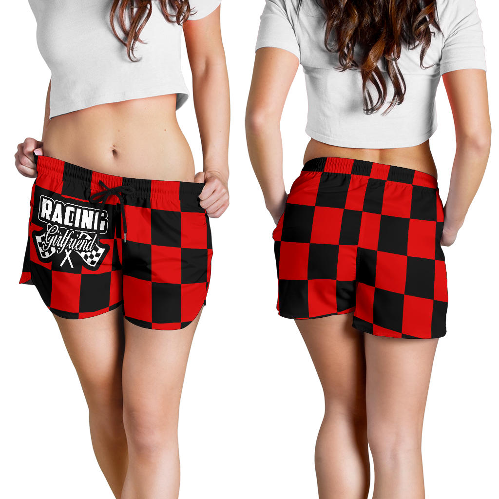 Racing Girlfriend Checkered Shorts