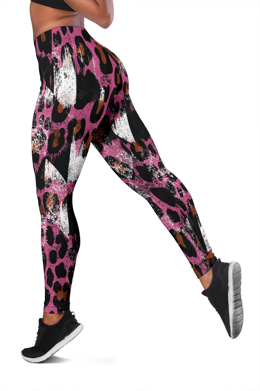 Racing Leopard Checkered Leggings