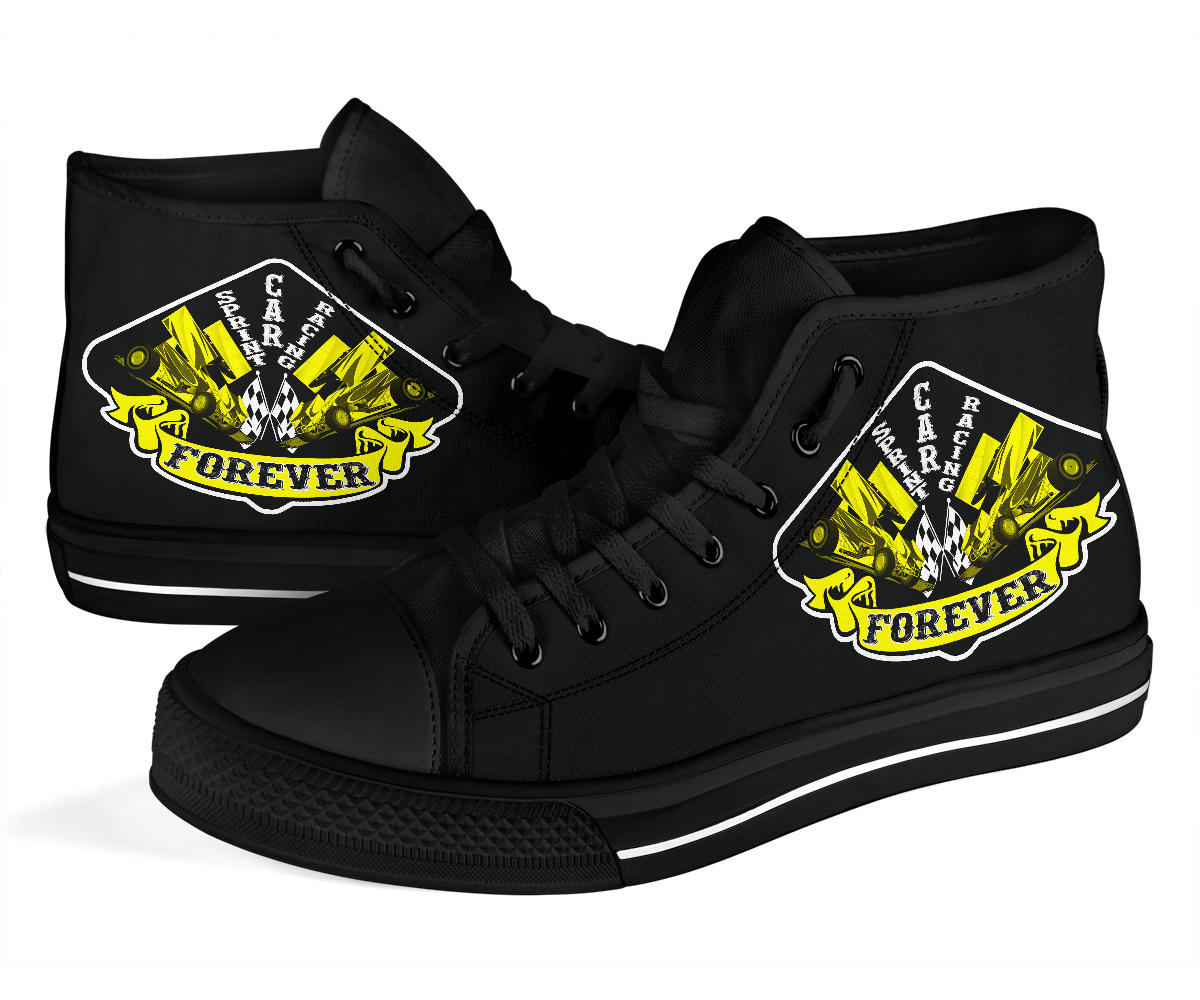 Sprint Car Racing High Top Shoes