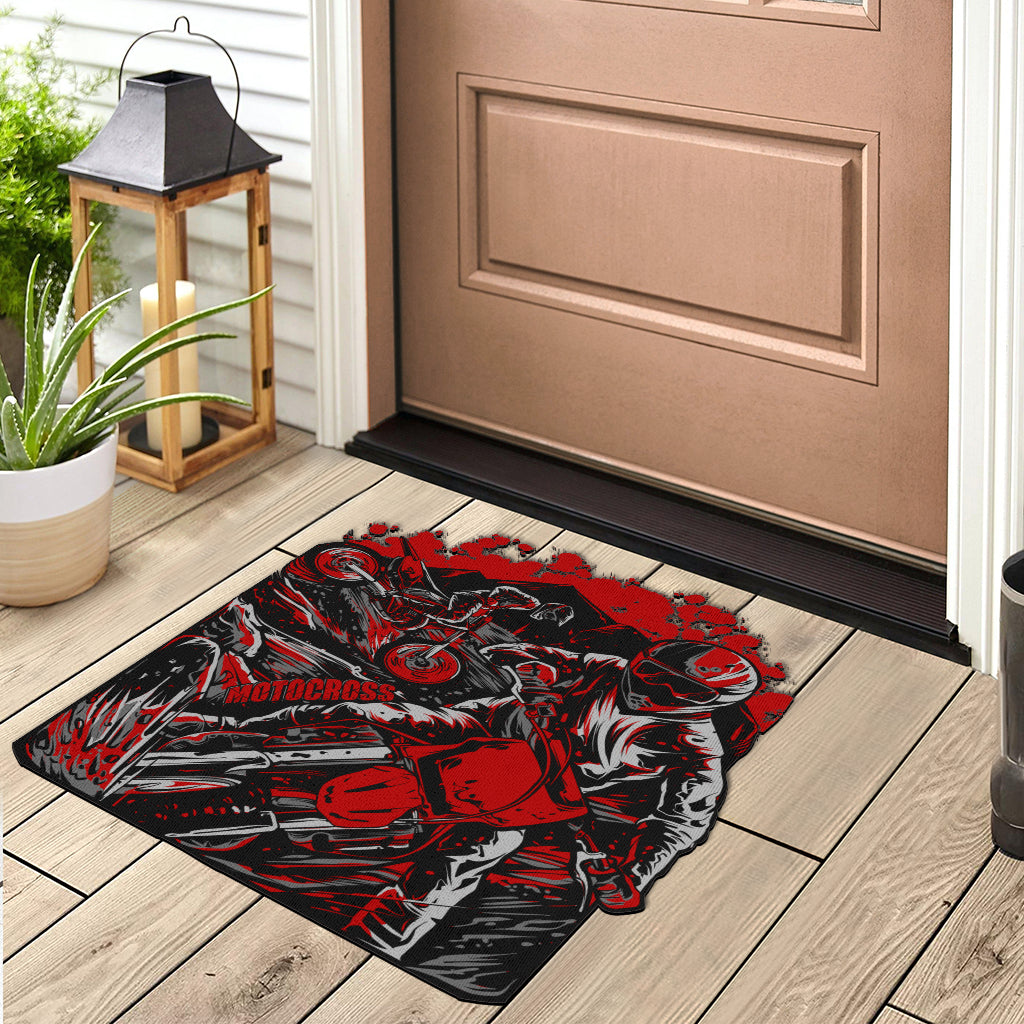 Custom Shaped Motocross Door Mat