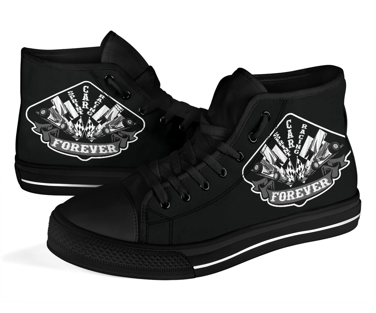 Sprint Car Racing High Top Shoes