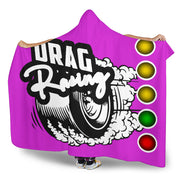 Drag Racing Hooded Blanket