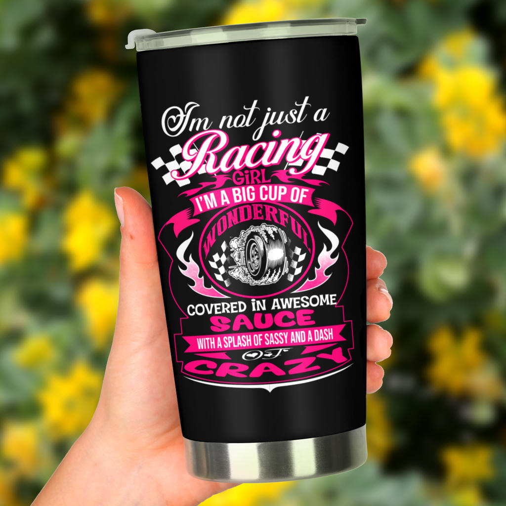 racing girl tumbler