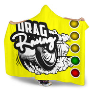 Drag Racing Hooded Blanket