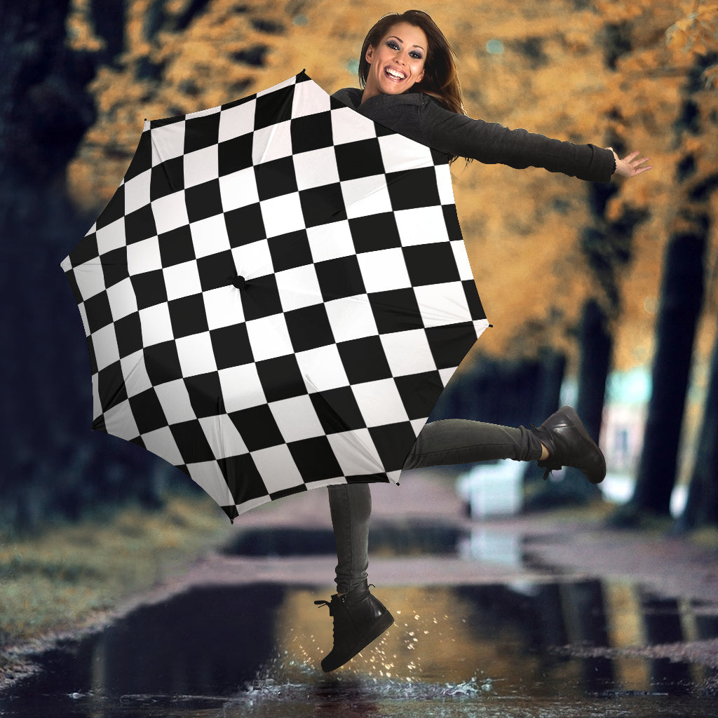Racing Checkered Flag Umbrella