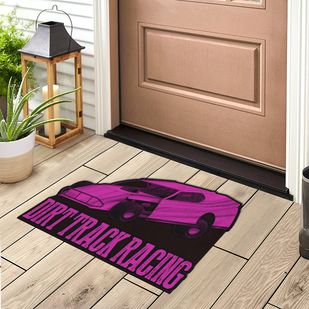 Custom shaped dirt modified door mat