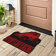 Custom shaped sprint car non-wing door mat