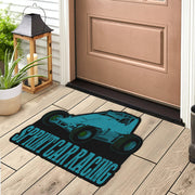 Custom shaped sprint car non-wing door mat