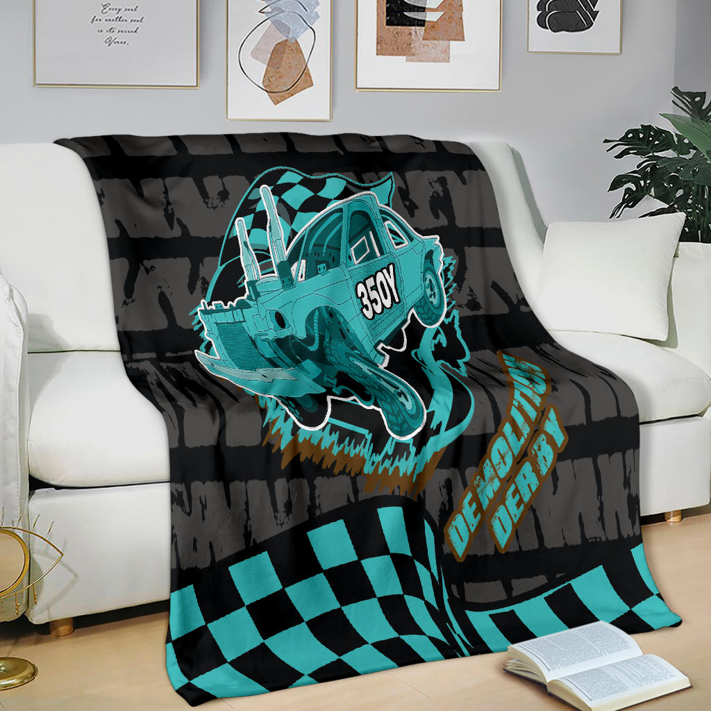 Custom Demolition Derby blanket