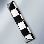 Racing Checkered Flag Windshield Sunshade