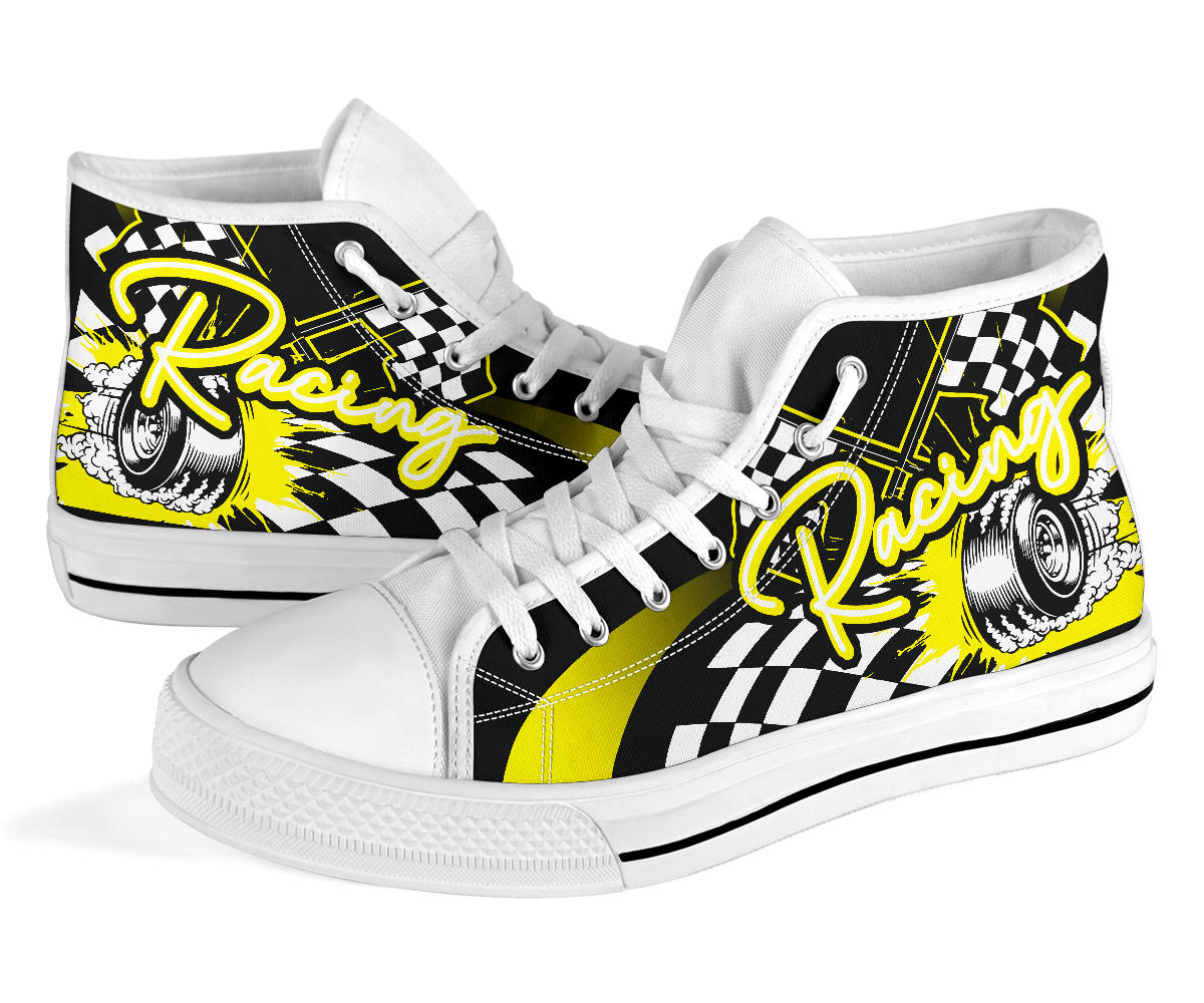 Racing High Top Shoes yellow