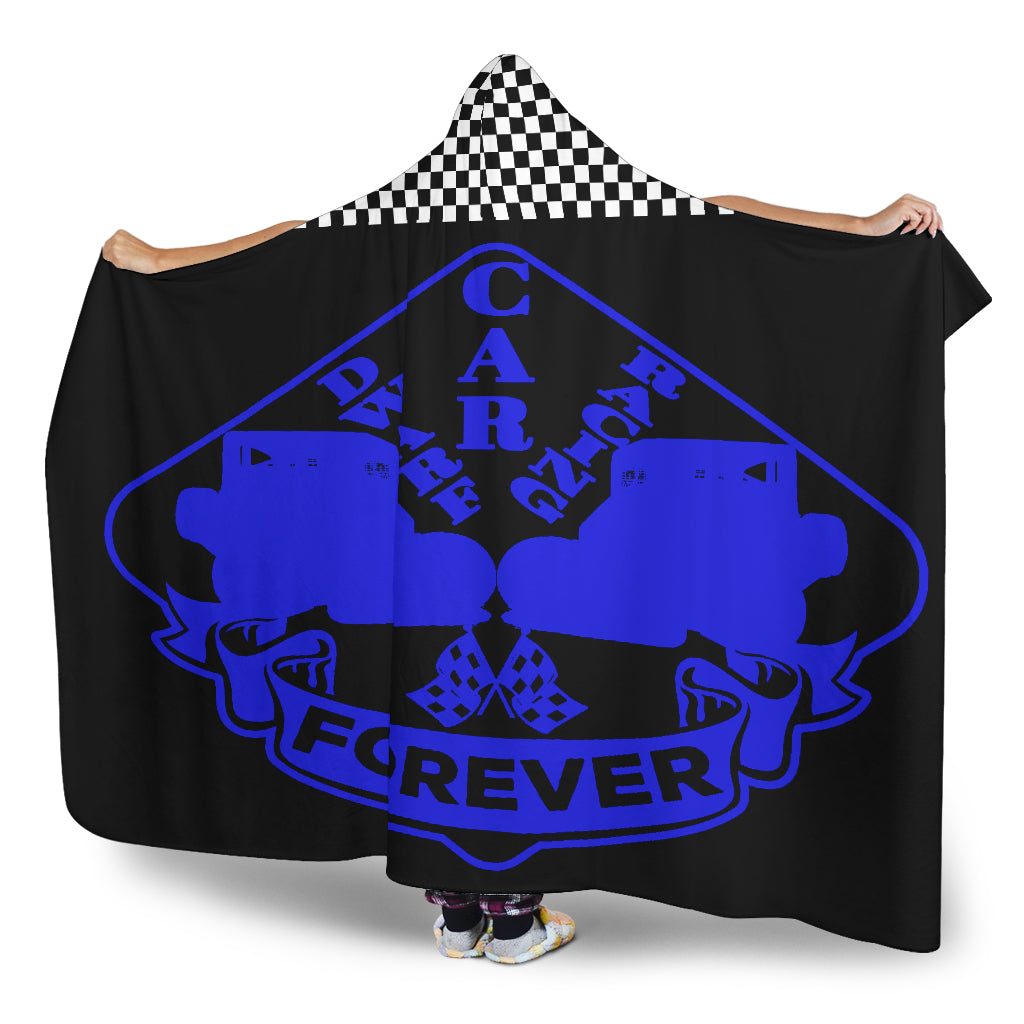 Dwarf Car Racing Forever Hooded Blanket