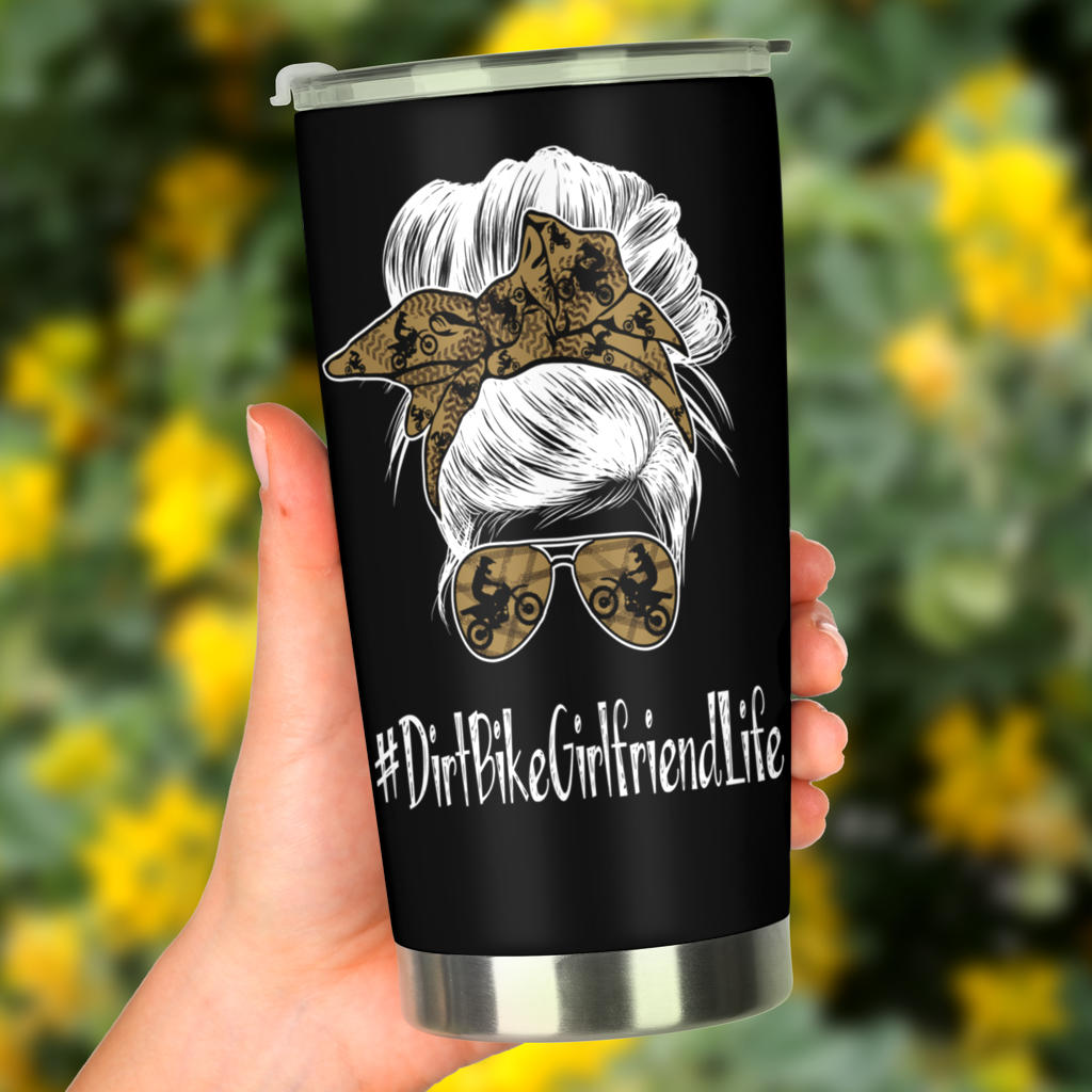 dirt bike girlfriend tumbler