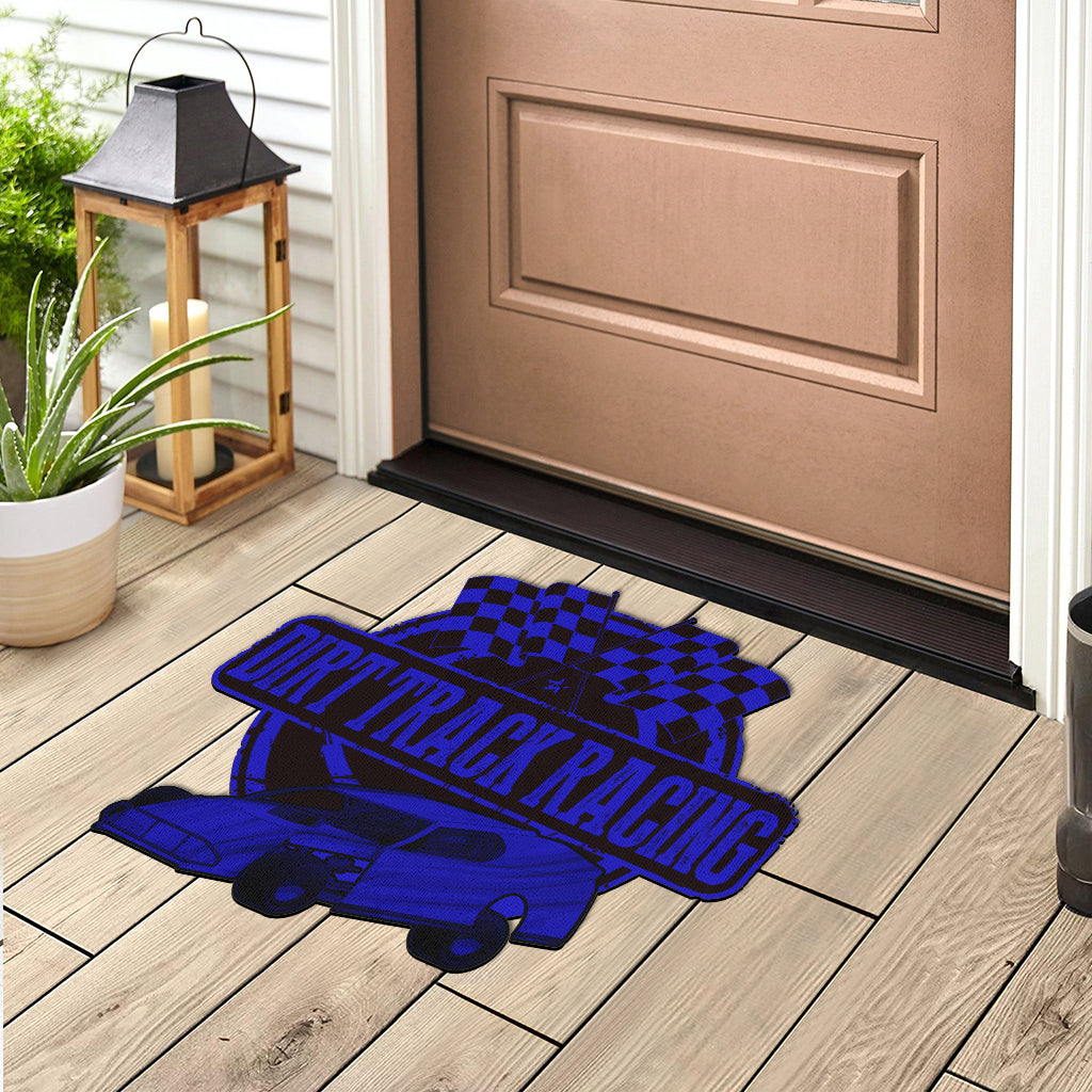 Custom shaped dirt modified door mat