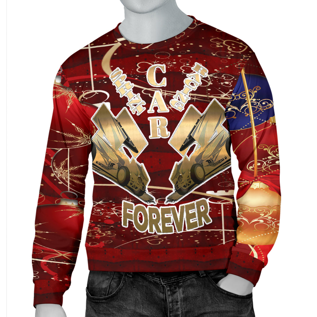 Sprint Car Racing Ugly Men's Sweater