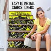 Motocross Stair Stickers