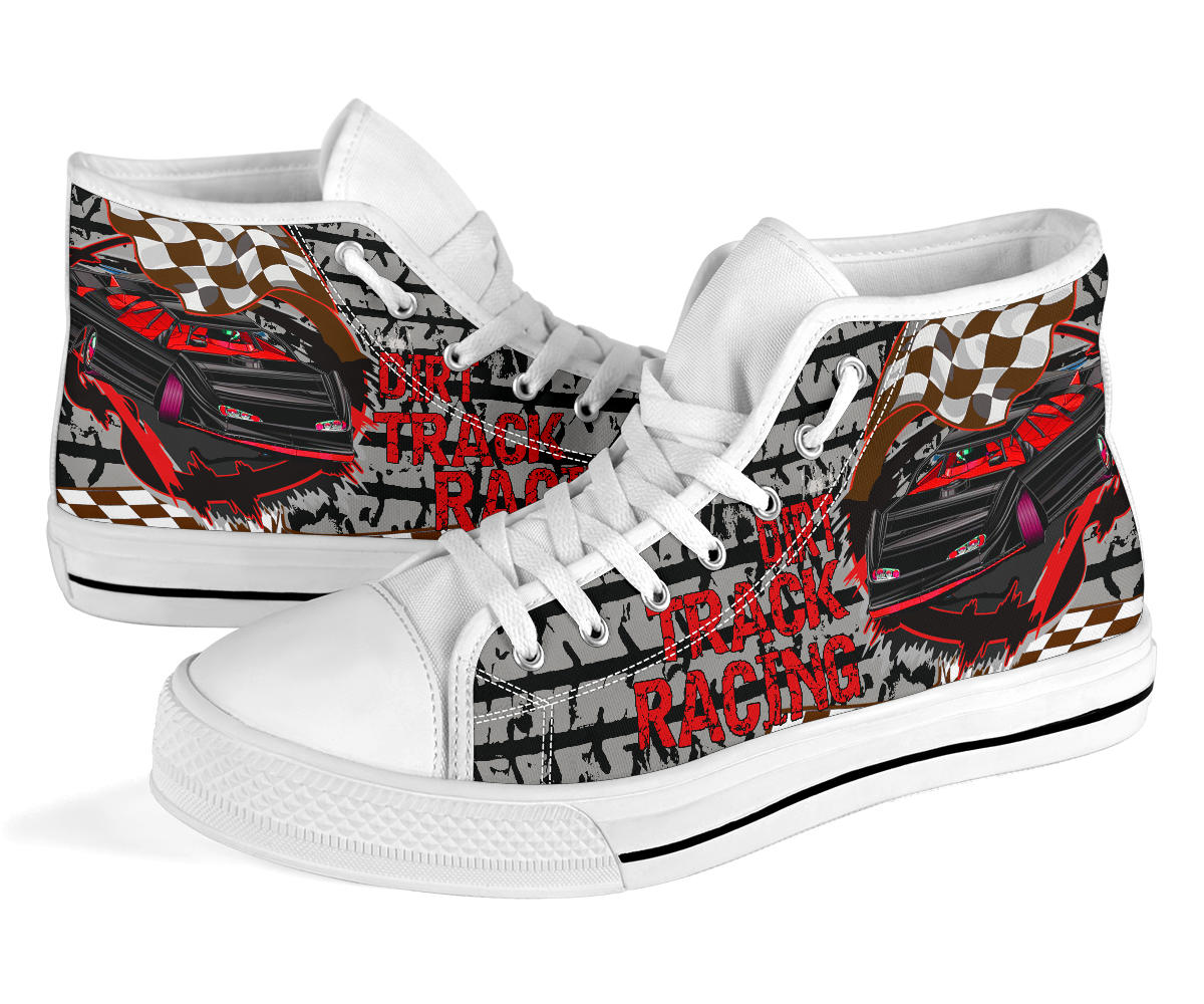 Dirt Track Racing Late Model High Top Shoes