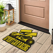 Custom shaped sprint car door mat