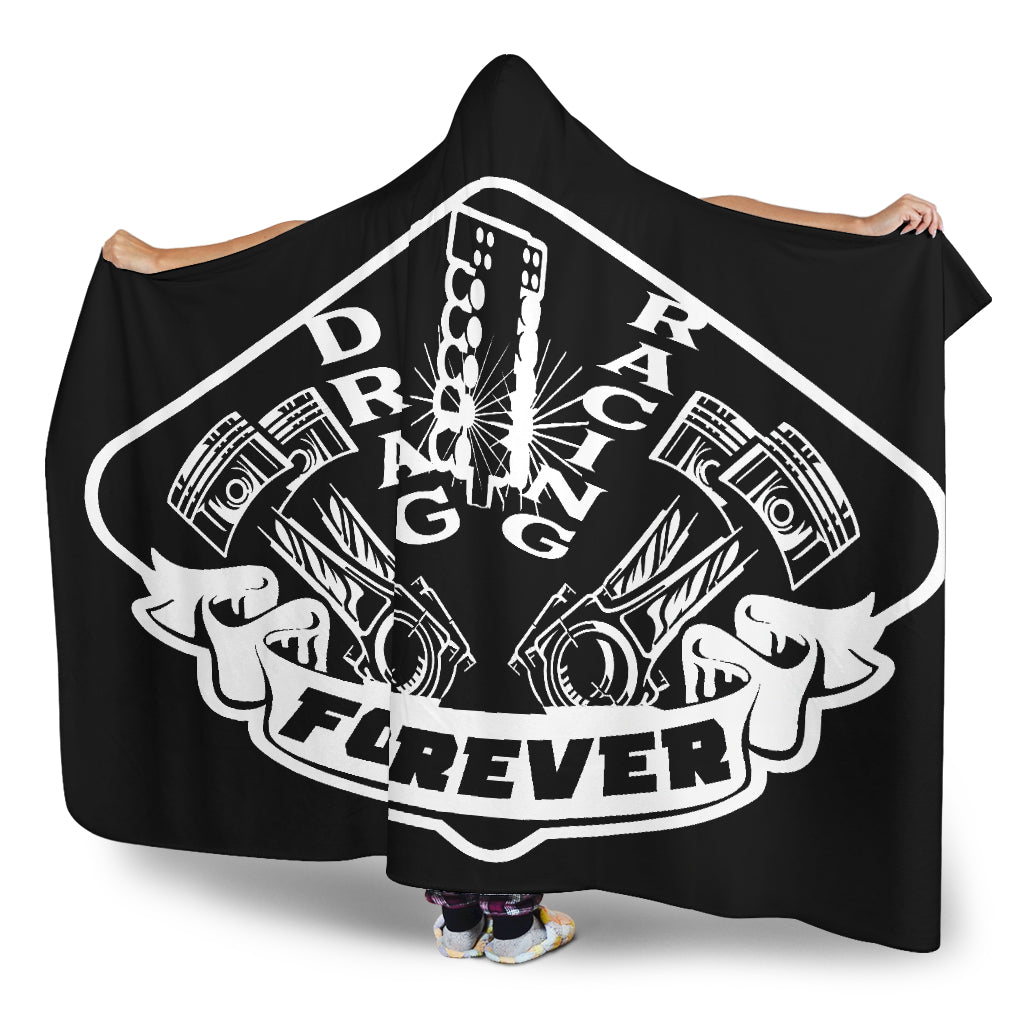 Drag Racing Forever Hooded Blanket