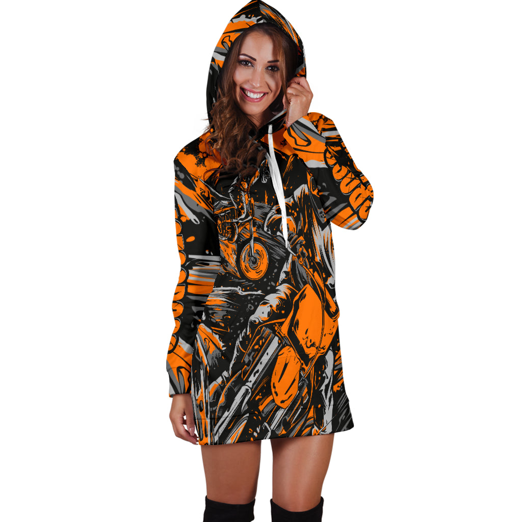 Motocross Hoodie Dress