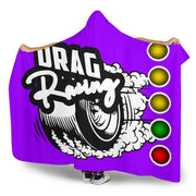 Drag Racing Hooded Blanket