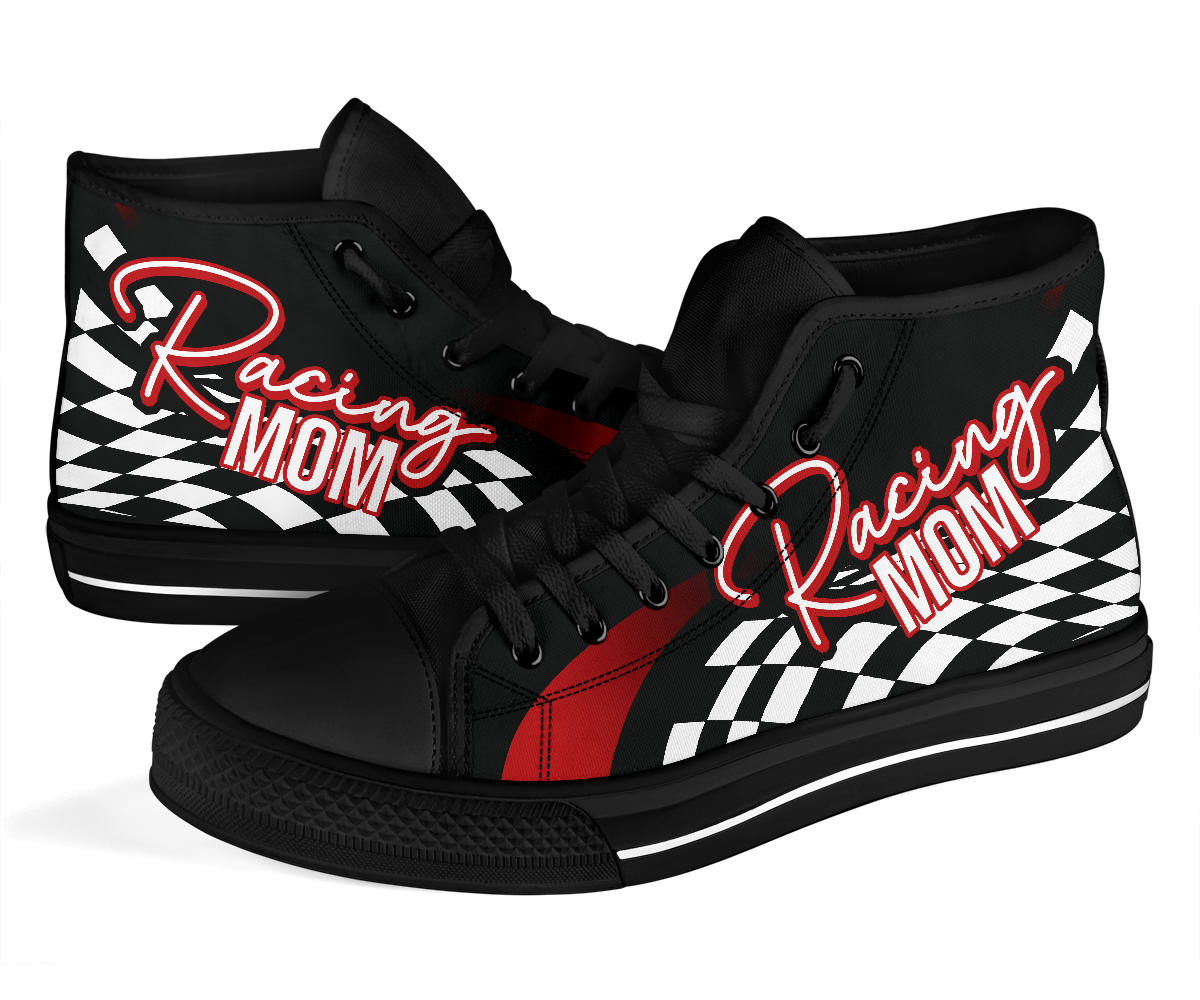 Racing Mom High Top Shoes