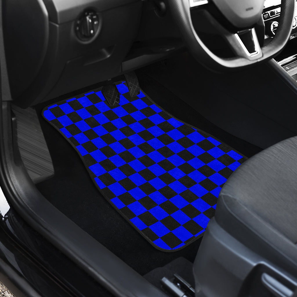 Racing Checkered Flag Car Mats