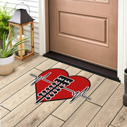 Custom Drag Racing Heartbeat Door Mat