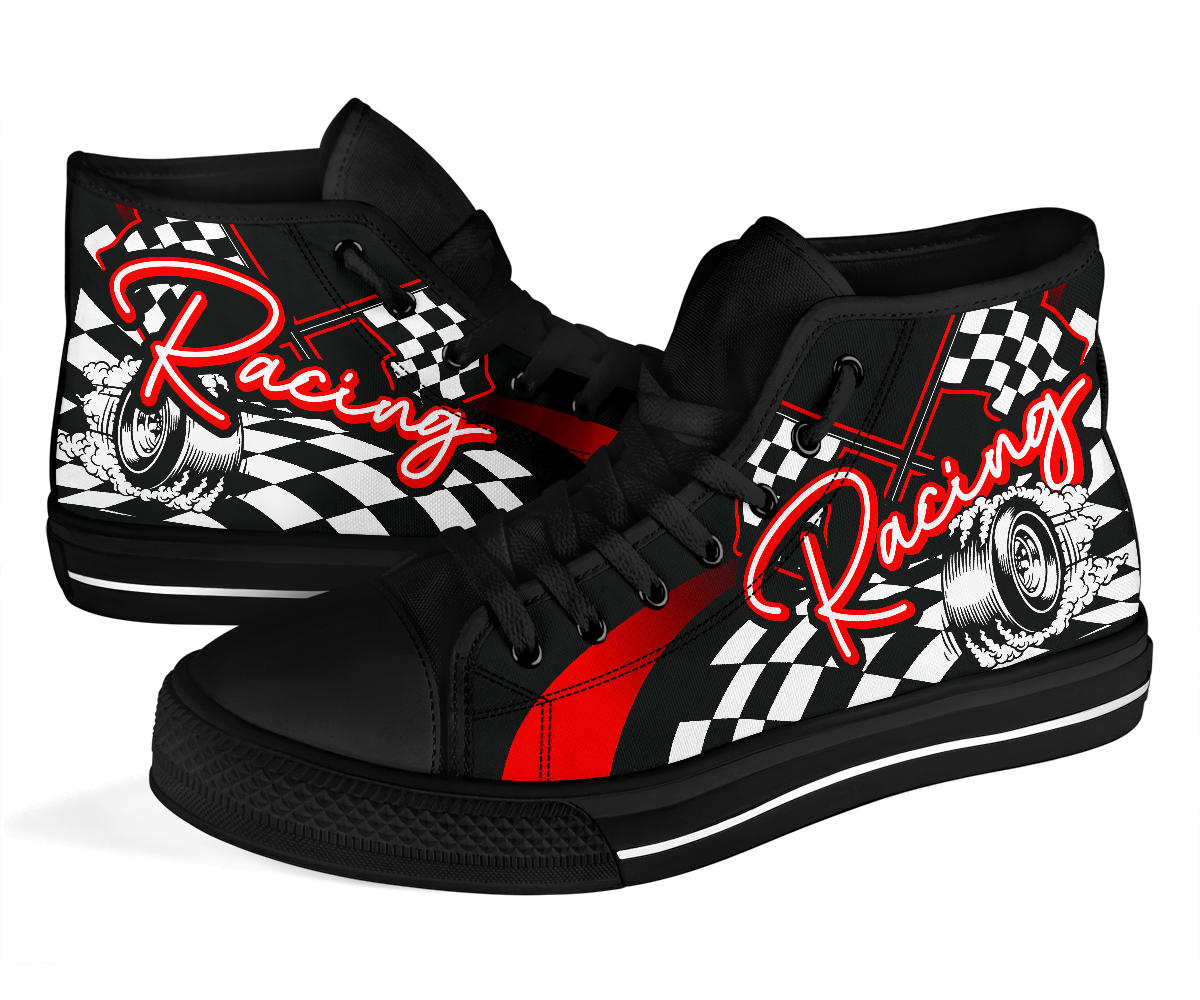 Racing High Top Shoes red