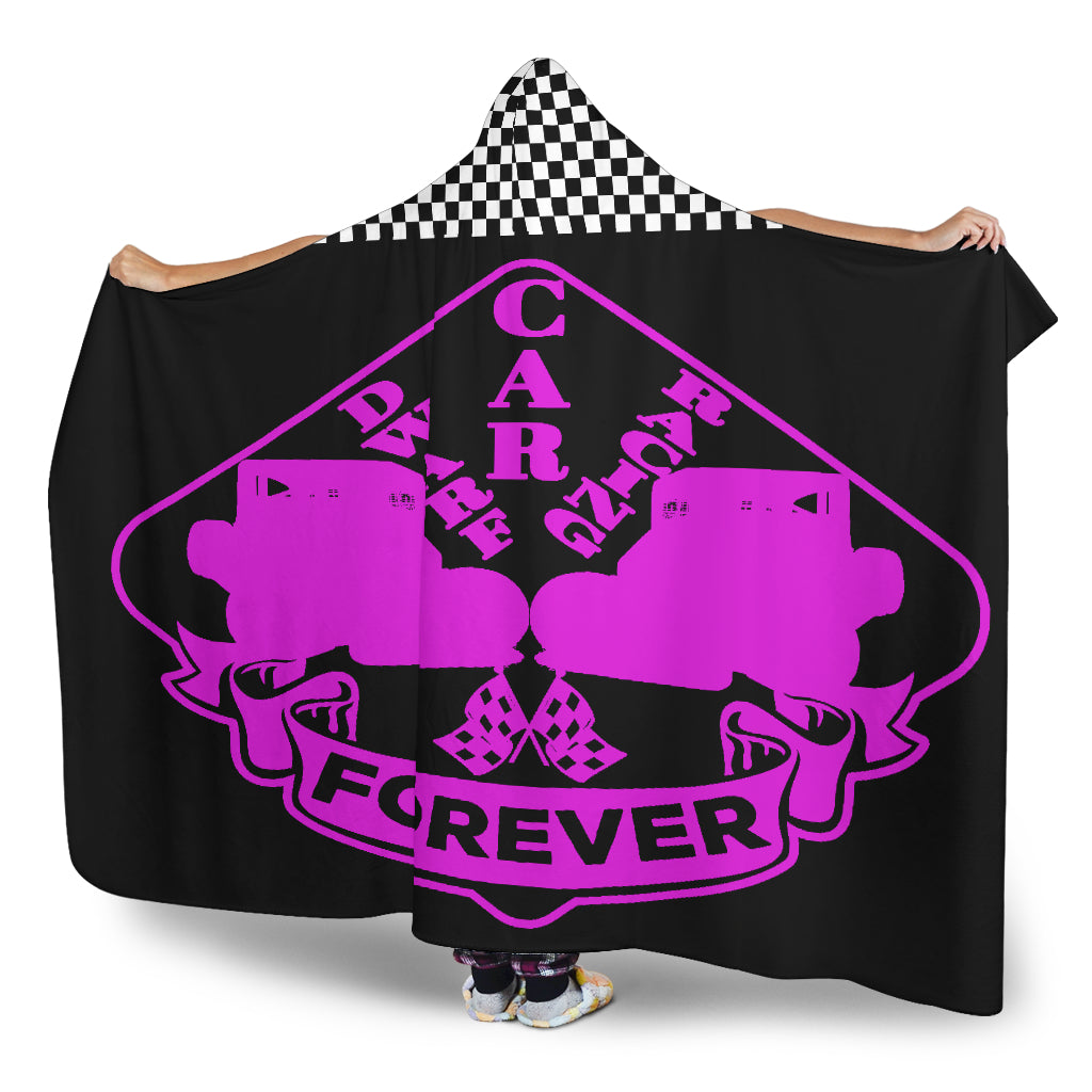 Dwarf Car Racing Forever Hooded Blanket