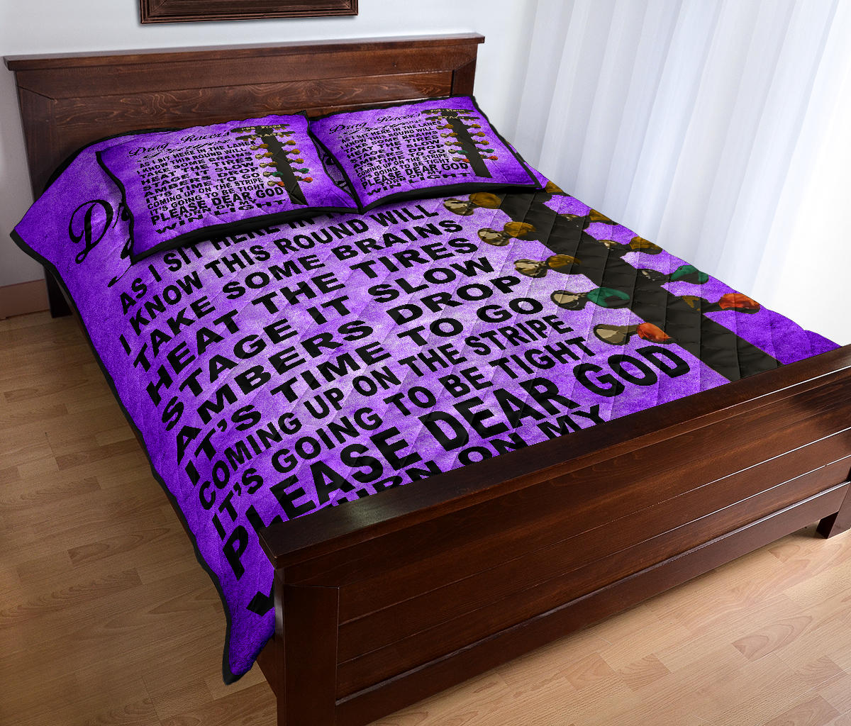 Drag Racer's Prayer Quilt Bed Set