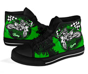 Dirt Bike Racing High Top Shoes