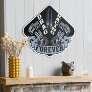 Drag Racing Forever Metal Sign