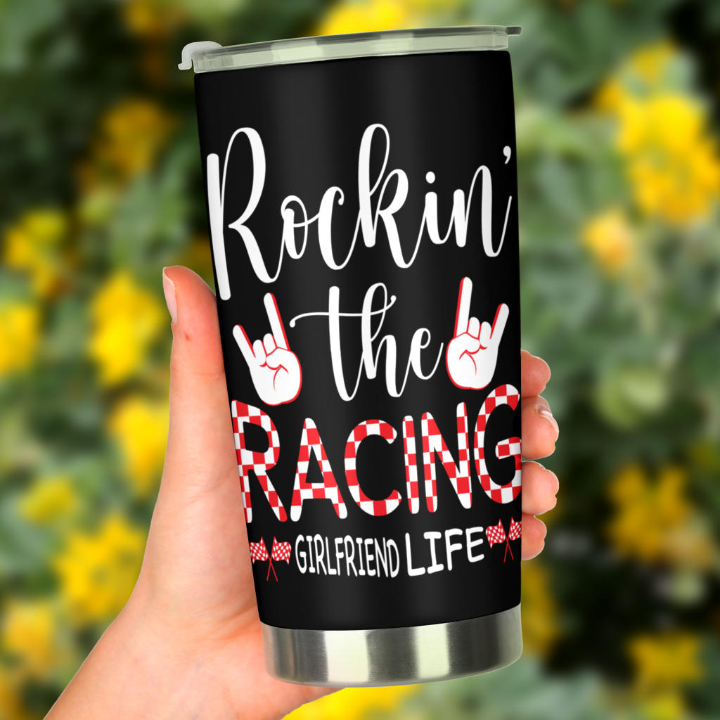 racing girlfriend tumbler