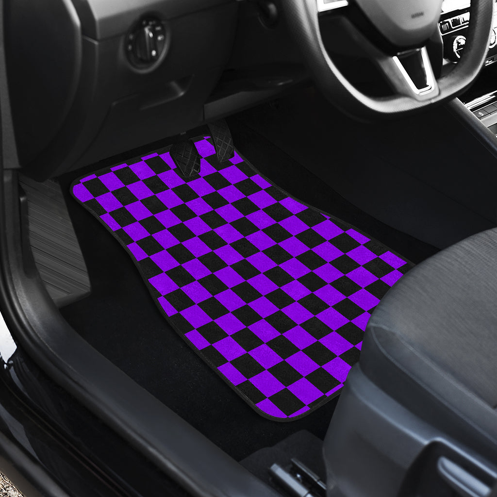 Racing Checkered Flag Car Mats
