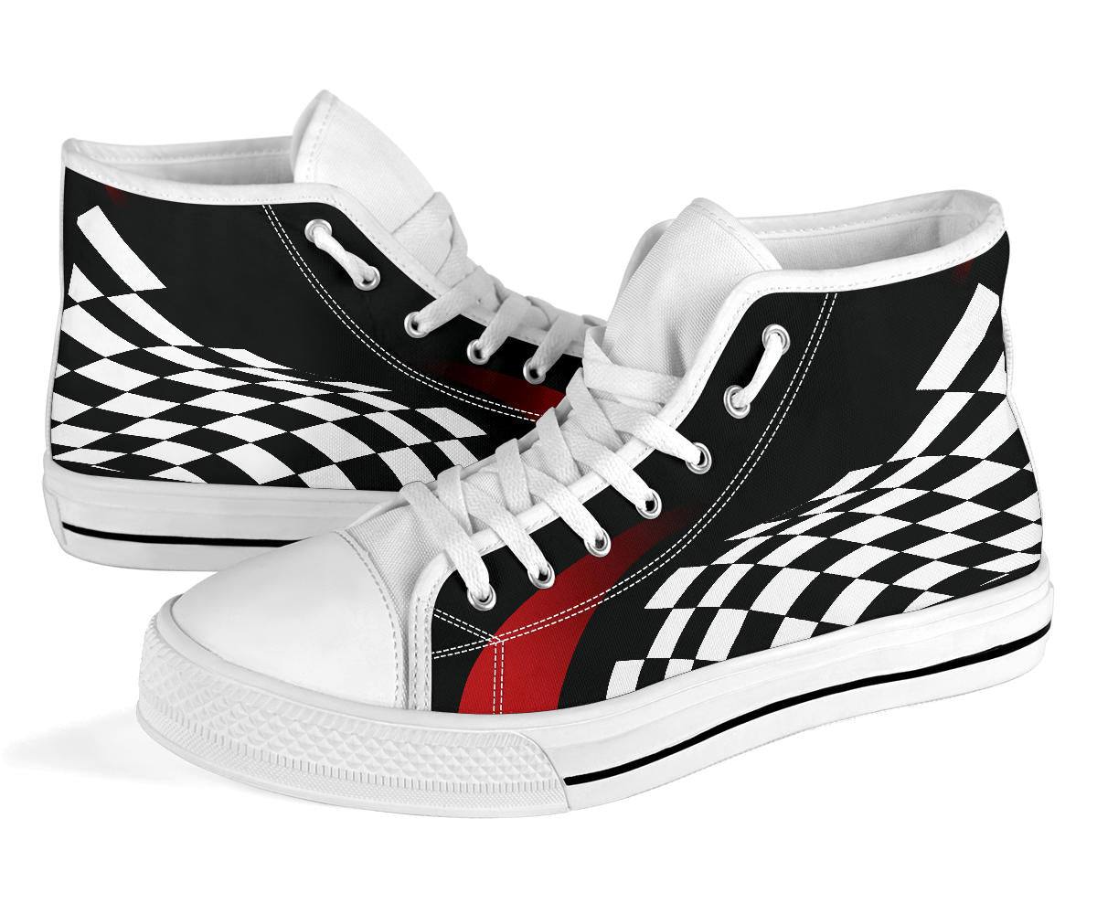 Racing High Top Shoes flag
