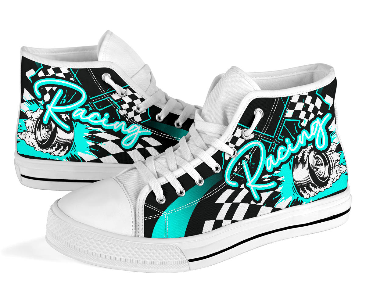 Racing High Top Shoes carolina blue