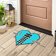 Custom Drag Racing Heartbeat Door Mat