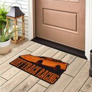 Custom shaped sprint car door mat