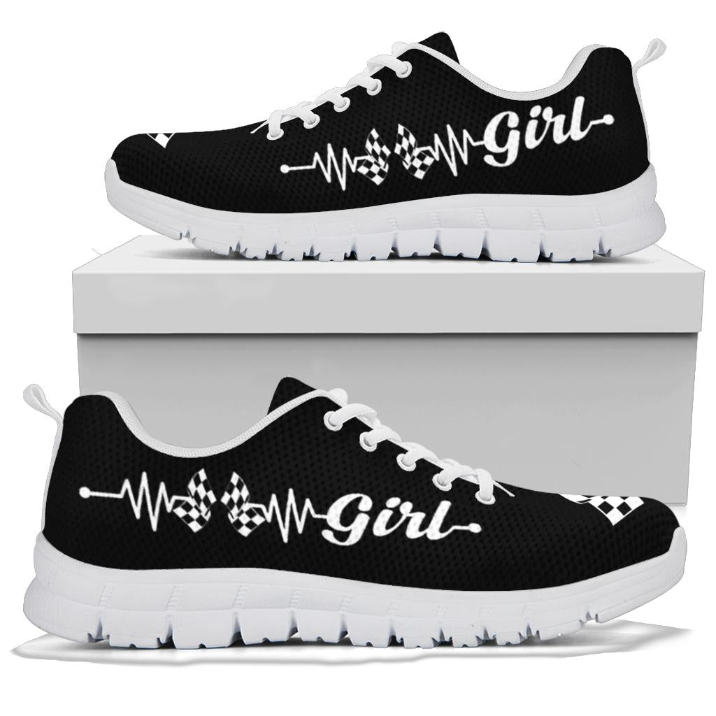 Racing Girl Heartbeat Running Sneakers