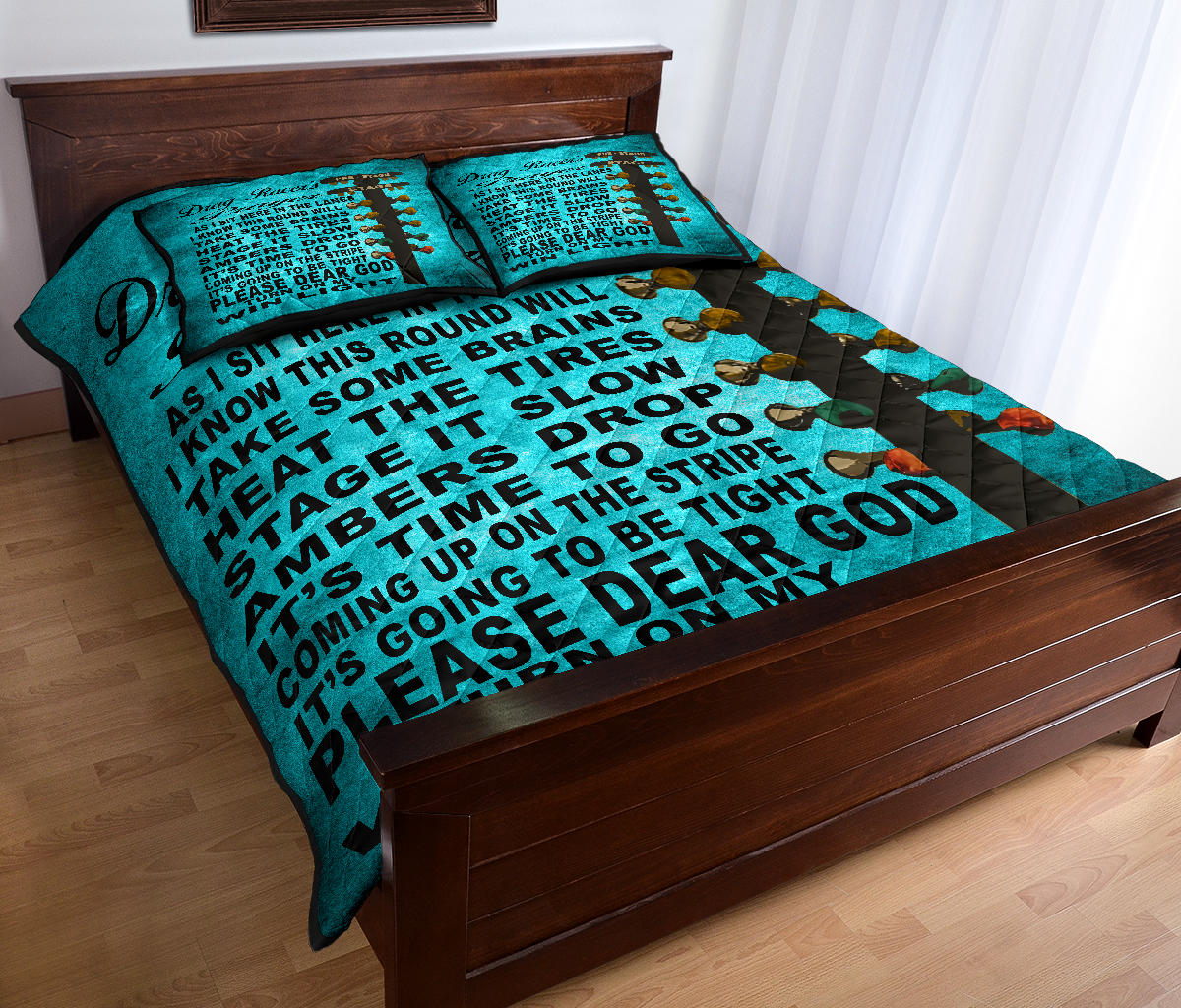 Drag Racer's Prayer Quilt Bed Set
